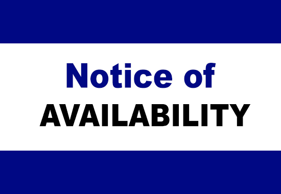 Notice of Availability 